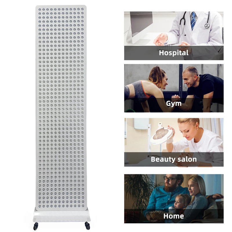3000W No Flicker Low EMF Dual-Chip RedLight Therapy Device Full Body 660nm 850nm Near Infrared LED Therapy Panel  Lamp