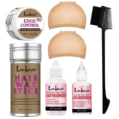 LOCKMIO 30g Baby Bangs Styling Gel Hair Pomade Edge Control Wax for Wigs Women 24 Hour Long Lasting Edges Control Hair Wax Cream