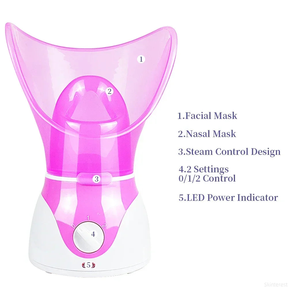 Facial Sauna Home Spa Warm Mist Moisturizing Pore Cleanser Removing Acne Aromatherapy Skin Care Face Steamer