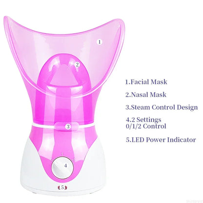 Facial Sauna Home Spa Warm Mist Moisturizing Pore Cleanser Removing Acne Aromatherapy Skin Care Face Steamer