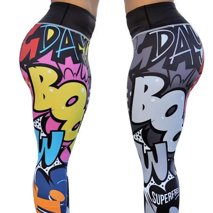 Yoga Pants Women Digital Printing Leggings Gym Workout Leggings High Waist Push Up Leggins Mujer Fitness Leggings Women's Pants