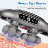 22-Head Fascia Gun High-Frequency Vibration Body Massage Gun Back and Waist Massager Massager Neck Shoulder Massager masajeador
