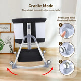4 in 1 Bedside Bassinet for Baby, Portable Baby Bassinet with Wheels, Baby Crib with Changing Station, Mattress Included and Sto