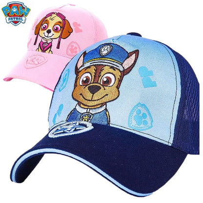 Genuine PAW Patrol Children's baseball Hats Cotton Cute Caps Headgear Chase Skye Print Party Kids Summer Hat Children Gift