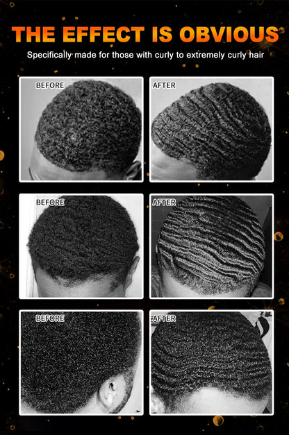 Deep Wave Control Pomade Shampoo Kit Biotin Prevent Hair Loss Edge Control Gel Sport Strong Hold Wave Hair Gel For African Men