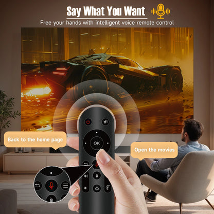 Magcubic 650ANSI L018 4K Native Portable Projector 1080P Auto Focus Keystone Correction Android 11 BT5.2 WIFI6 360° Home Cinema