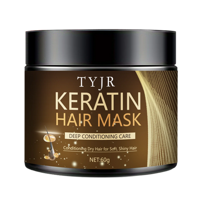 Keratine Magical Hair Mask Protein Straighten Repair Dry Frizzy Damaged Cream Pro Soft Smooth Shiny Deep Moisturizing Care 60g