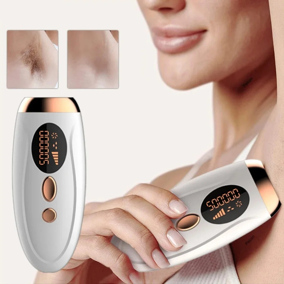 Portable IPL Laser Epilator 999999 Flashes - Painless, Permanent Hair Removal for Women’s Body and Bikini Line