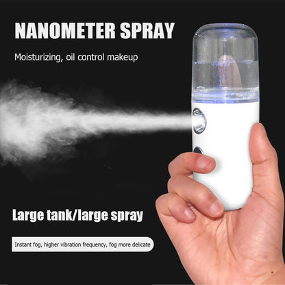 30ml Mini Facial Sprayer Humidifier USB Charging Electric Essential Oil Purifier Aroma Mist Face Moisturizing Steamer