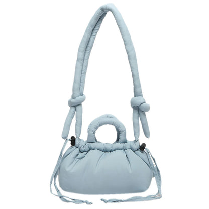 Puffer Tote Bag for Women Lightweight Down Cotton Padded Crossbody Bag Large Capacity Handbag Puffy Purse for Shopping Travel ﻿