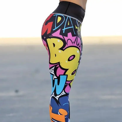 Yoga Pants Women Digital Printing Leggings Gym Workout Leggings High Waist Push Up Leggins Mujer Fitness Leggings Women's Pants