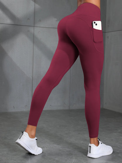Women Camouflage Print High Waisted Sports Pocket Suitable For Running, Fitness, Yoga, Outdoor Adventure, Squat-Proof Leggings