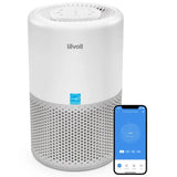 Air Purifier for Allergies and Asthma, 457 Sq ft., H13 True HEPA Filter, Gray