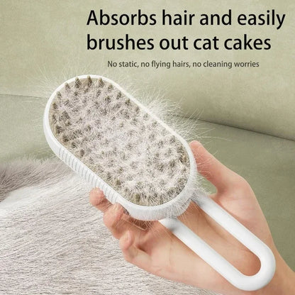 Steam Brush Scratcher for Cats Steam 3 in 1 Pet Brush Cat Steam Brush Comb Dog Brushes Electric Spray Cat Brushes Massage Comb