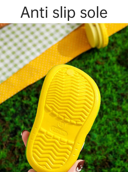 Summer Kids ShoesSandals Hole Children's Shoes Slippers Soft Anti-Skid Cartoon Design Hole Baby Shoes Sandy Beach For Boys Girls