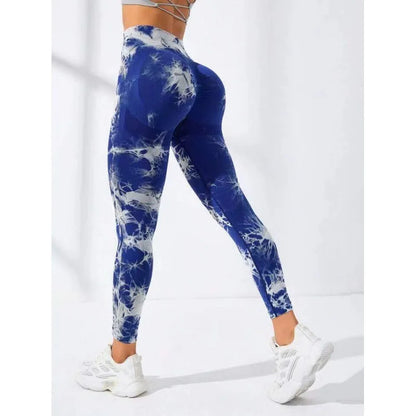 26 Colors Tie-dye High Elastic Yoga Leggings 2025 Women High Waist Fitness Outfits for Women Sports Gym Athletic Jogging Workout