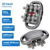22-Head Fascia Gun High-Frequency Vibration Body Massage Gun Back and Waist Massager Massager Neck Shoulder Massager masajeador