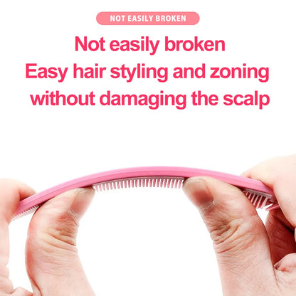 5pcs Hair Styling Set Mist Water Spray Bottle Candy Brush Pointed Tail Edge Control Brush Wide-tooth Hairbrush Hairdressing Tool