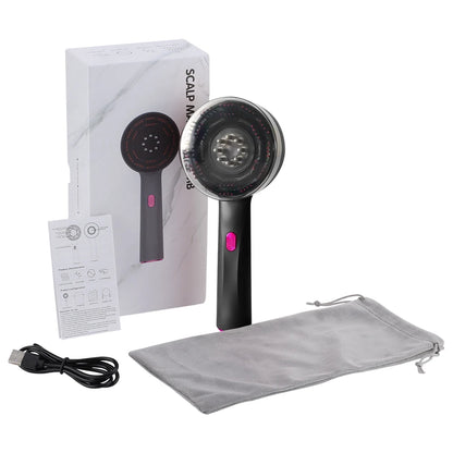 Red Light Vibration Head Massage Comb Electric Massage Comb Oil Applicator Nourishing Scalp Brush Hair Growth Anti Hair Loss