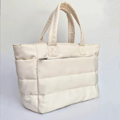 2025 New Women Fashion Shopping Bag Large Capacity Nylon Retro Shoulder Bag Leisure Outdoor Simple Handbag