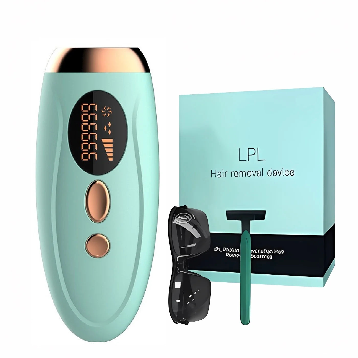 Portable IPL Laser Epilator 999999 Flashes - Painless, Permanent Hair Removal for Women’s Body and Bikini Line