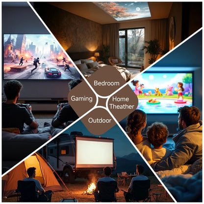 Magcubic 650ANSI L018 4K Native Portable Projector 1080P Auto Focus Keystone Correction Android 11 BT5.2 WIFI6 360° Home Cinema