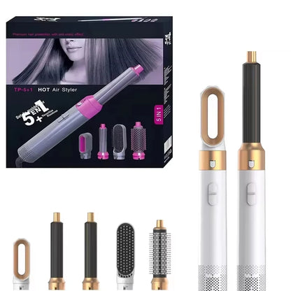 New 5 in 1 Hair Dryer Hot Comb Set Professional Curling Iron Hair Straightener Styling Tool For Airwrap Hair Dryer 2025