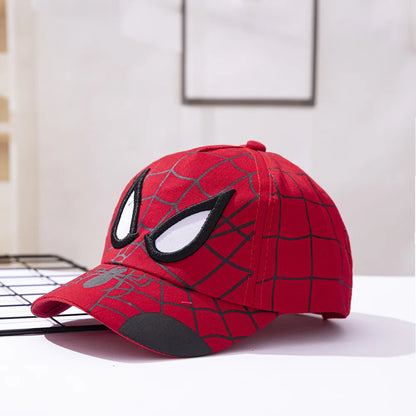 Spider Man Baseball Cap Cartoon Mesh Cap Hip Hop Hat Sunscreen Breathable Adjustable Children's Day Christmas Gift Ornament