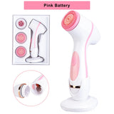 6‑in‑1 Ultrasonic Facial Cleansing Brush – Exfoliate, Pore Clean, Compress