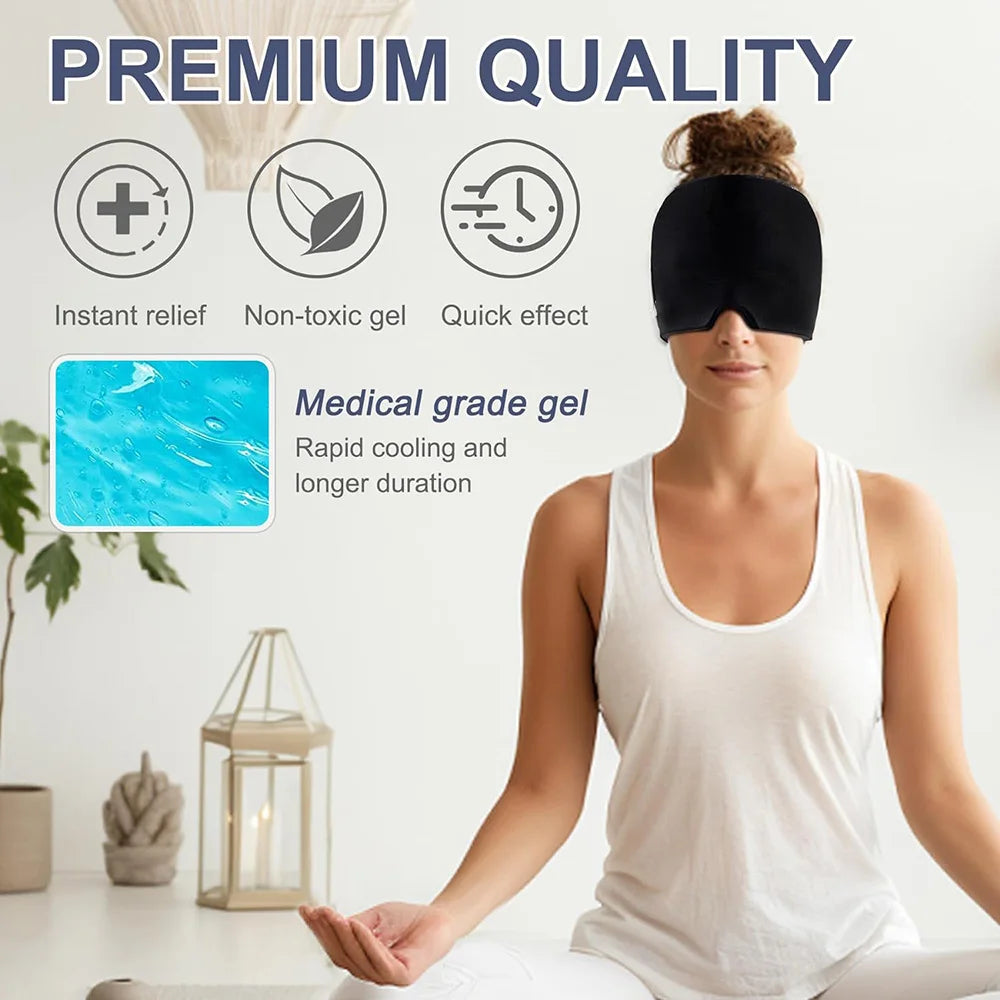 Sleep Mask Comfortable Hot Cold Therapy Ice Cap Sleeping Eye Mask Eyeshade Cover Shade Eyes Relax Enlarged Eye Patch Women Men