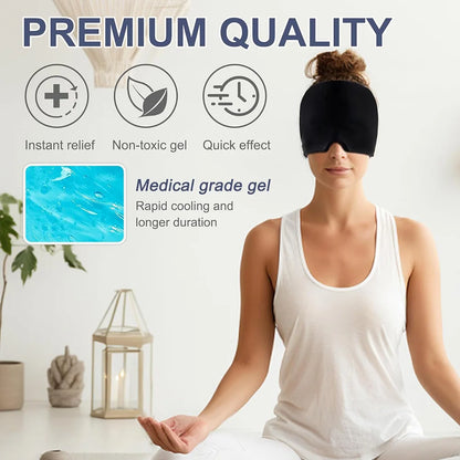 Sleep Mask Comfortable Hot Cold Therapy Ice Cap Sleeping Eye Mask Eyeshade Cover Shade Eyes Relax Enlarged Eye Patch Women Men