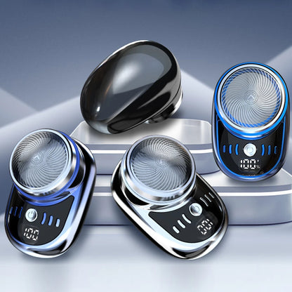 Mini Electric Shaver USB Charging Pocket Travel Razor Portable Wireless Detachable Shaver with Digital Display Beard Razor