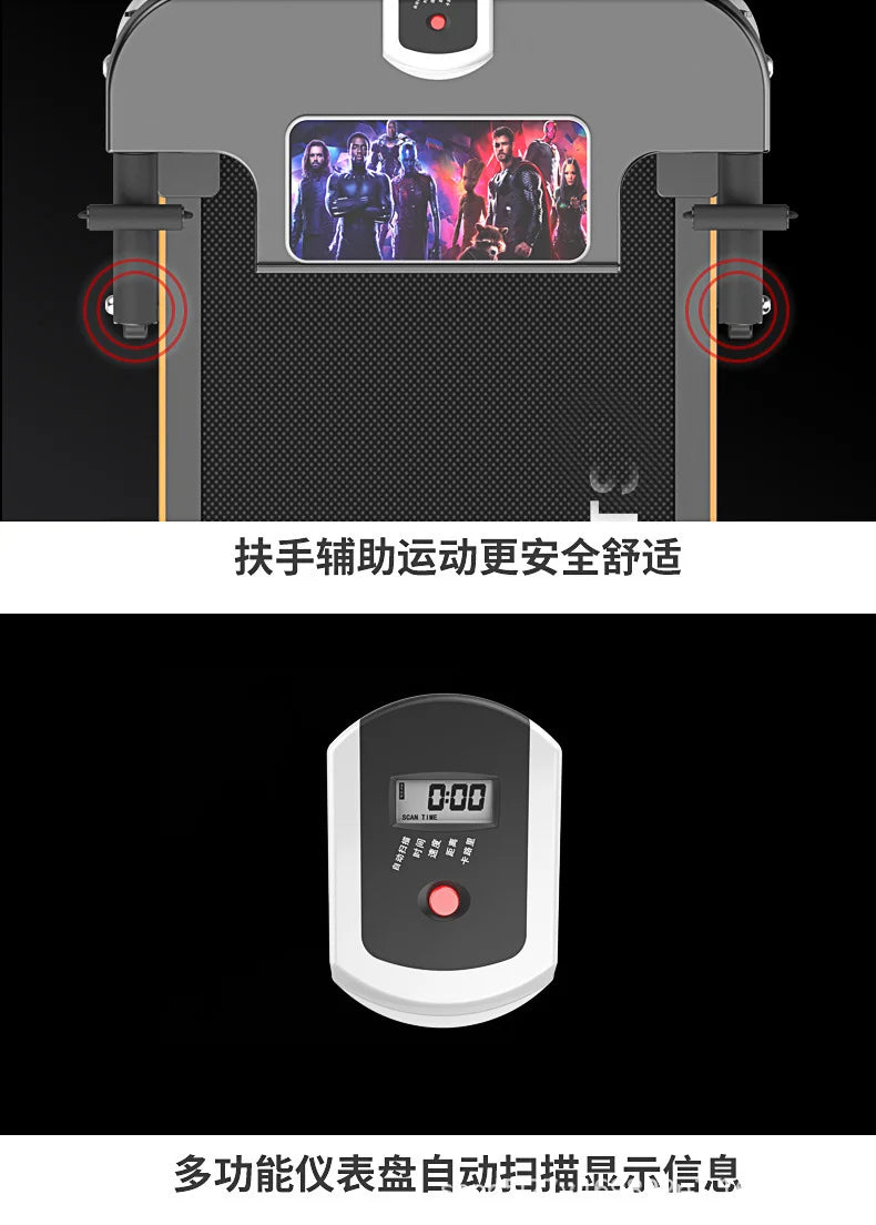 Mechanical Non-motor Indoor Steel Adjustable Silent Treadmill Home Fitness Foldable & Multifunction Treadmill
