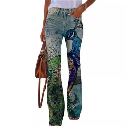 2025 New Plus Size Women's Casual Trousers Thin Style Jeans Women's Fashionable Elegant Design