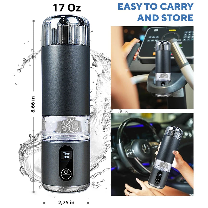 8000PPB Hydrogen Alkaline Drink Water Filter Hydrogen Ionized Water Machine Cup Hydrogen Generator Portable Water Ionizer Health
