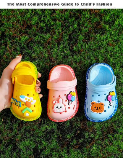 Summer Kids ShoesSandals Hole Children's Shoes Slippers Soft Anti-Skid Cartoon Design Hole Baby Shoes Sandy Beach For Boys Girls