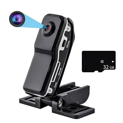 HD Mini DV Camera Body Camcorder Mount Portable Video Record Nanny Security Cam Small Sports Car DVR Webcam For Home and Office