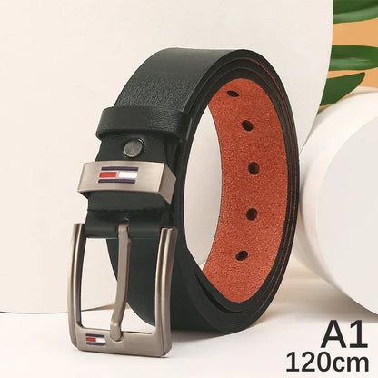 Man Belt Luxury Designer Brand High Quality Men Belt Male PU Leather Belt Men Alloy Pin Buckle Jeans Waistband Waist Straps
