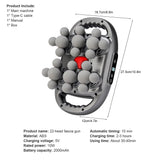 22-Head Fascia Gun High-Frequency Vibration Body Massage Gun Back and Waist Massager Massager Neck Shoulder Massager masajeador