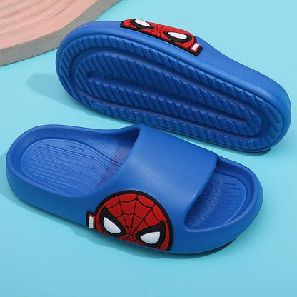 Spider Man Children's Slippers Summer Boys' Non Slip Indoor And Outdoor Home Soft Bottom Boys' Cartoon Cool Slippers