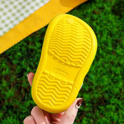 Summer Kids ShoesSandals Hole Children's Shoes Slippers Soft Anti-Skid Cartoon Design Hole Baby Shoes Sandy Beach For Boys Girls