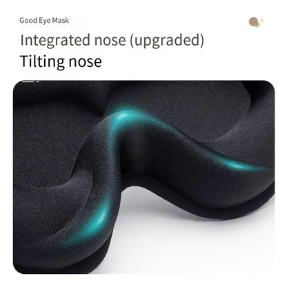 3D Sleep Mask Blindfold Sleeping Aid Eye Mask Soft Memory Foam Face Mask Eyeshade 99% Blockout Light Slaapmasker Eye Cover Patch