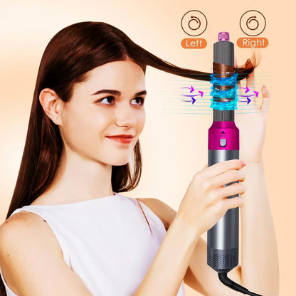 New 5 in 1 Hair Dryer Hot Comb Set Professional Curling Iron Hair Straightener Styling Tool For Airwrap Hair Dryer 2025