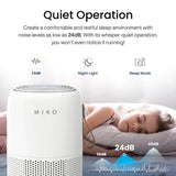 Miko Air Purifier for Large Room up to 770 Sqft - H13 True HEPA Air Cleaner for Pet Hair, Odors, Dust, Pollen for Home