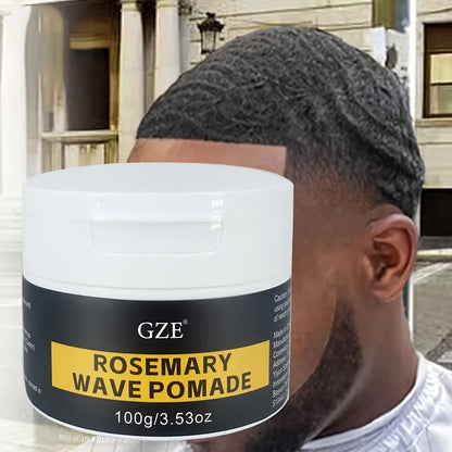GZE ROSEMARY WAVE POMADE DEEP WAVES POMADE- Water-Based Hair Cream for 360 Wave Training and Wolfing - Styling, Strong Hold