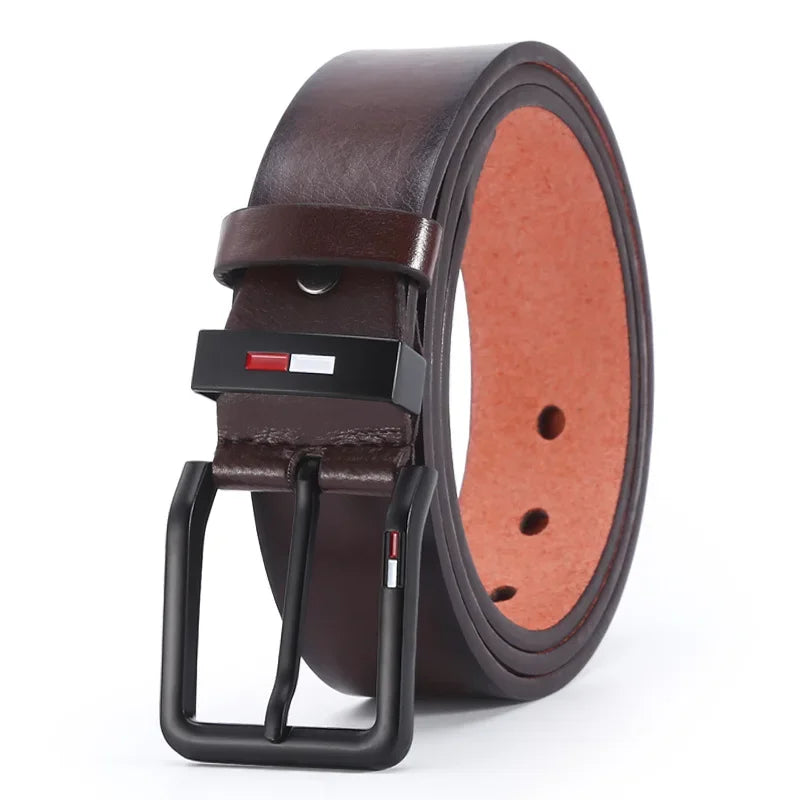 Man Belt Luxury Designer Brand High Quality Men Belt Male PU Leather Belt Men Alloy Pin Buckle Jeans Waistband Waist Straps