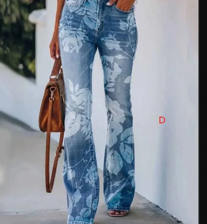 2025 New Plus Size Women's Casual Trousers Thin Style Jeans Women's Fashionable Elegant Design