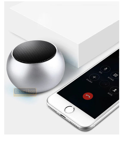 Metal Mini Wireless Bluetooth Speaker Hifi Portable Music Subwoofer Super Bass Stereo Column Mobile Phone Computer Music Player