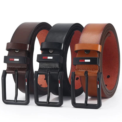 Man Belt Luxury Designer Brand High Quality Men Belt Male PU Leather Belt Men Alloy Pin Buckle Jeans Waistband Waist Straps