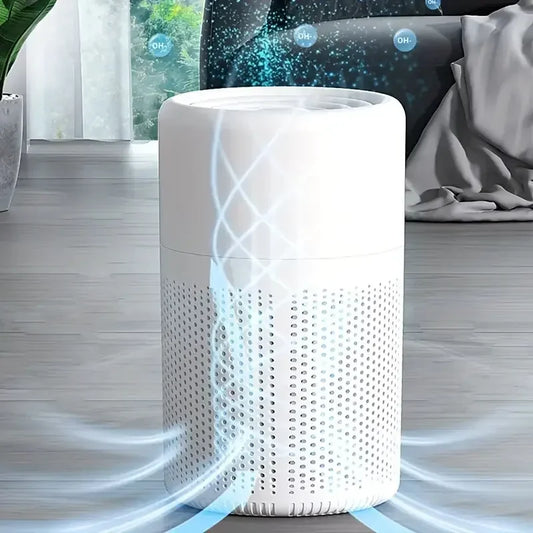 Air Purifier Smoke Odor Negative Ion Generator Household HEPA Air Purifier Efficient Purifying Air Formaldehyde for Car and Room